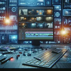 "Video editor analyzing a timeline on a computer screen, identifying and correcting bad cuts in a video project to enhance editing skills and improve final output."