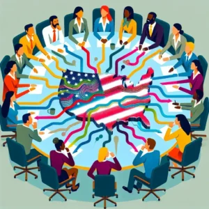 "Microsoft Teams showcasing AI-powered translation feature for regional dialects in U.S. workplaces, enhancing communication and collaboration."
