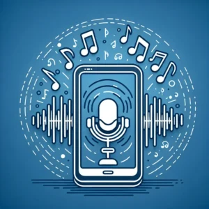 "Mobile user enjoying Twitch's new audio-only streaming mode, showcasing the app interface with gaming content in the background."