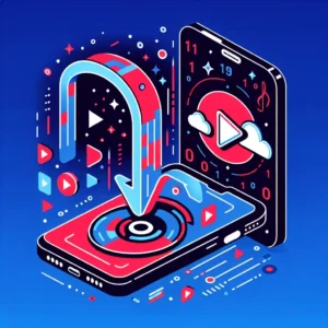 "Person using a TikTok video downloader app on a smartphone to save favorite TikTok videos effortlessly."